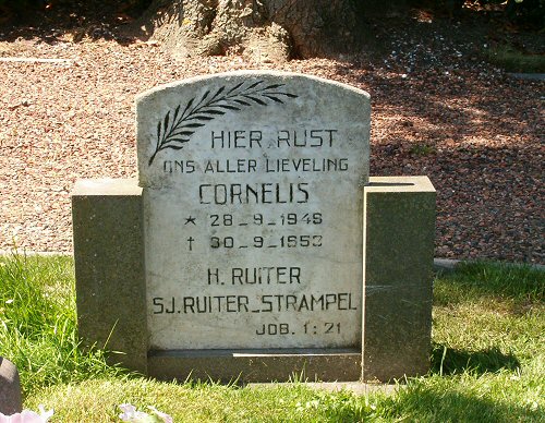 Grafsteen van Cornelis RUITER (1949 - 1953)