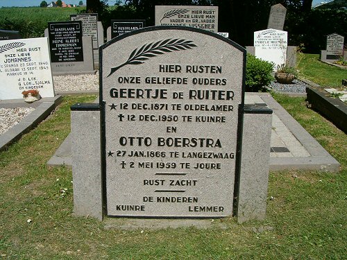Grafsteen van Keetje Wiegers DE RUITER (1871 - 1950)