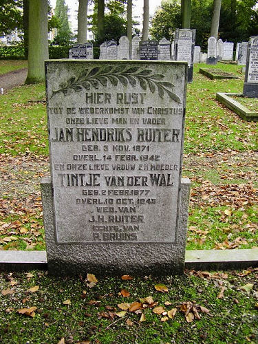 Grafsteen van Jan Hendriks RUITER (1871 - 1942)