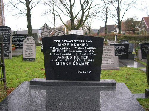 Grafsteen van Jannes Ruiter (1911 - 1981)