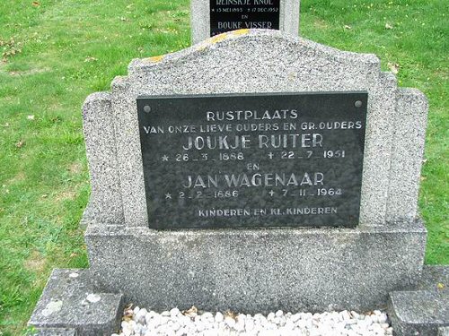 Grafsteen van Joukje Jans RUITER (1888 - 1951)