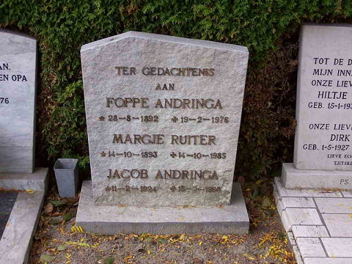 Grafsteen van Margje RUITER (1893 - 1985)